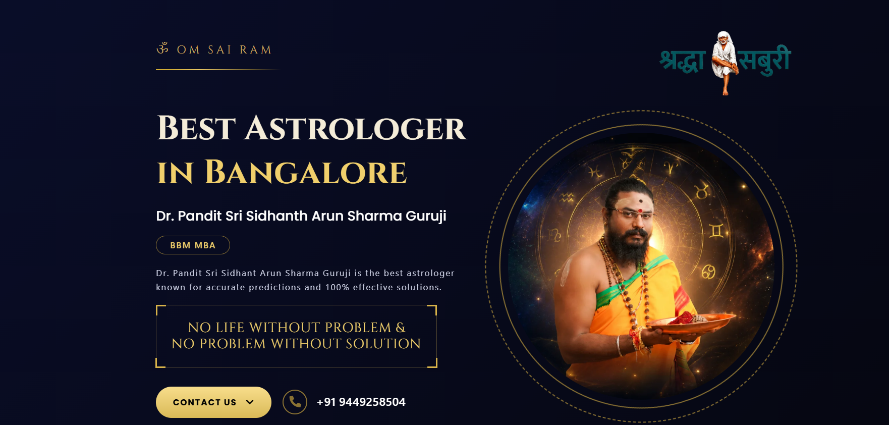 Best Astrologer in Banaswadi Bangalore for Astrology Guidance
