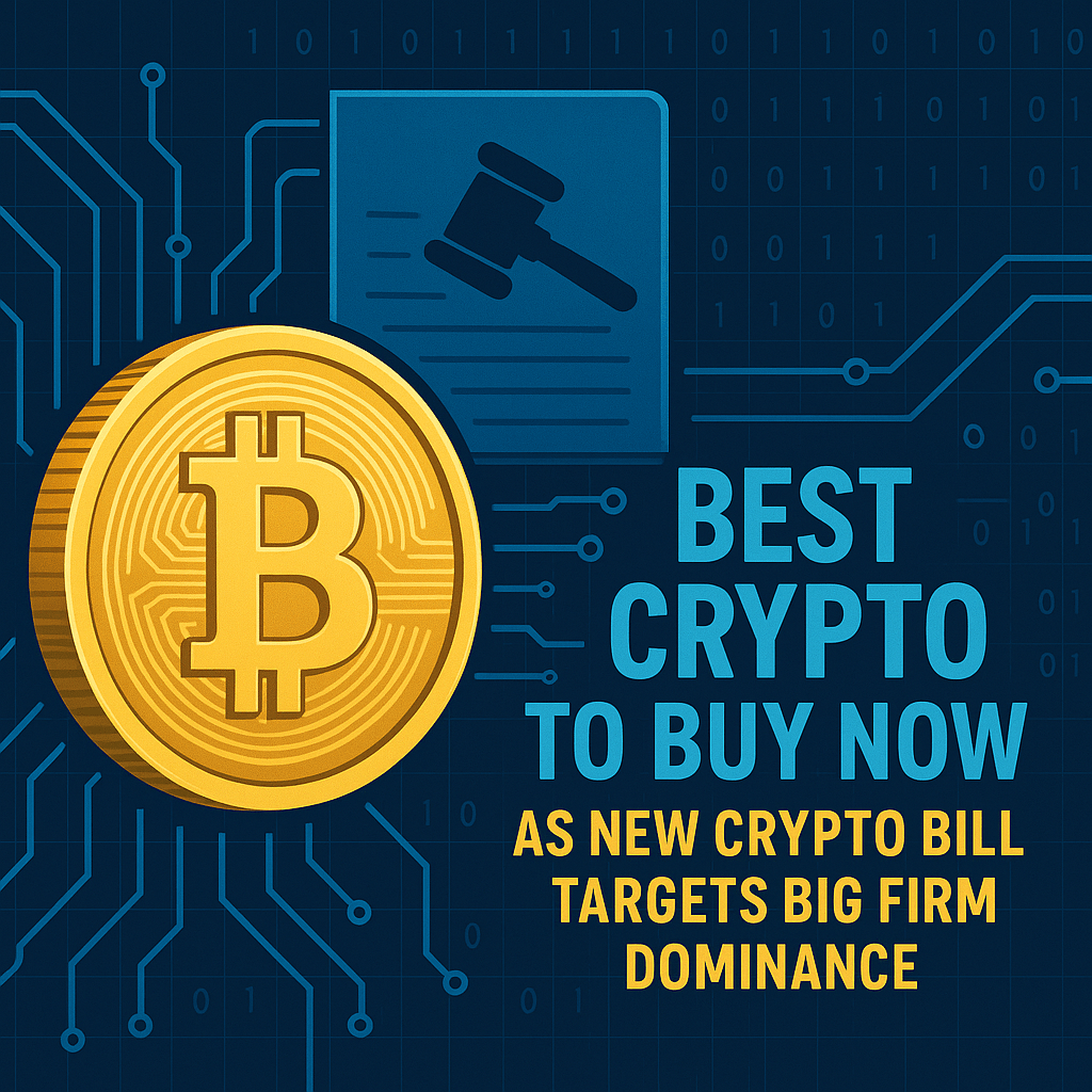 Best Crypto to Buy Now as New Crypto Bill Targets Big Firm Dominance