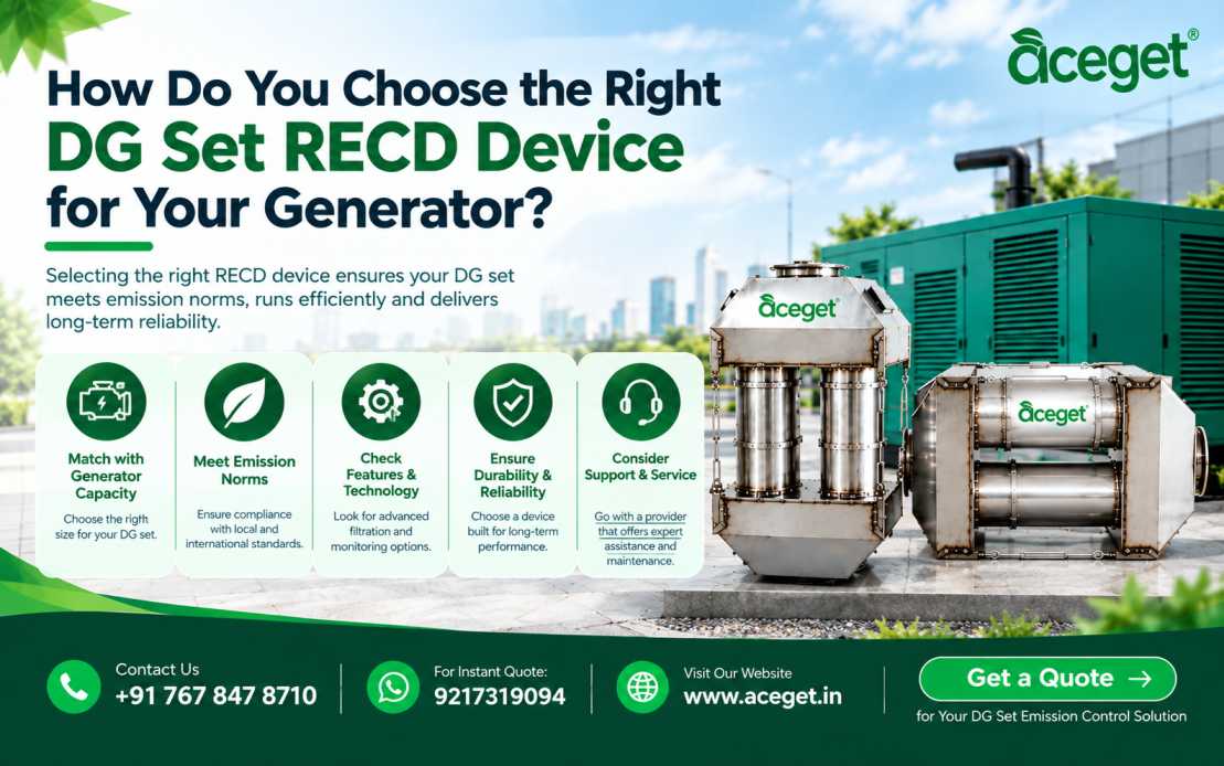 How Do You Choose the Right DG Set RECD Device for Your Generator?