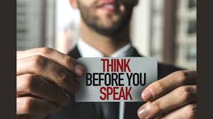 Think Before You Speak: Words Have Power