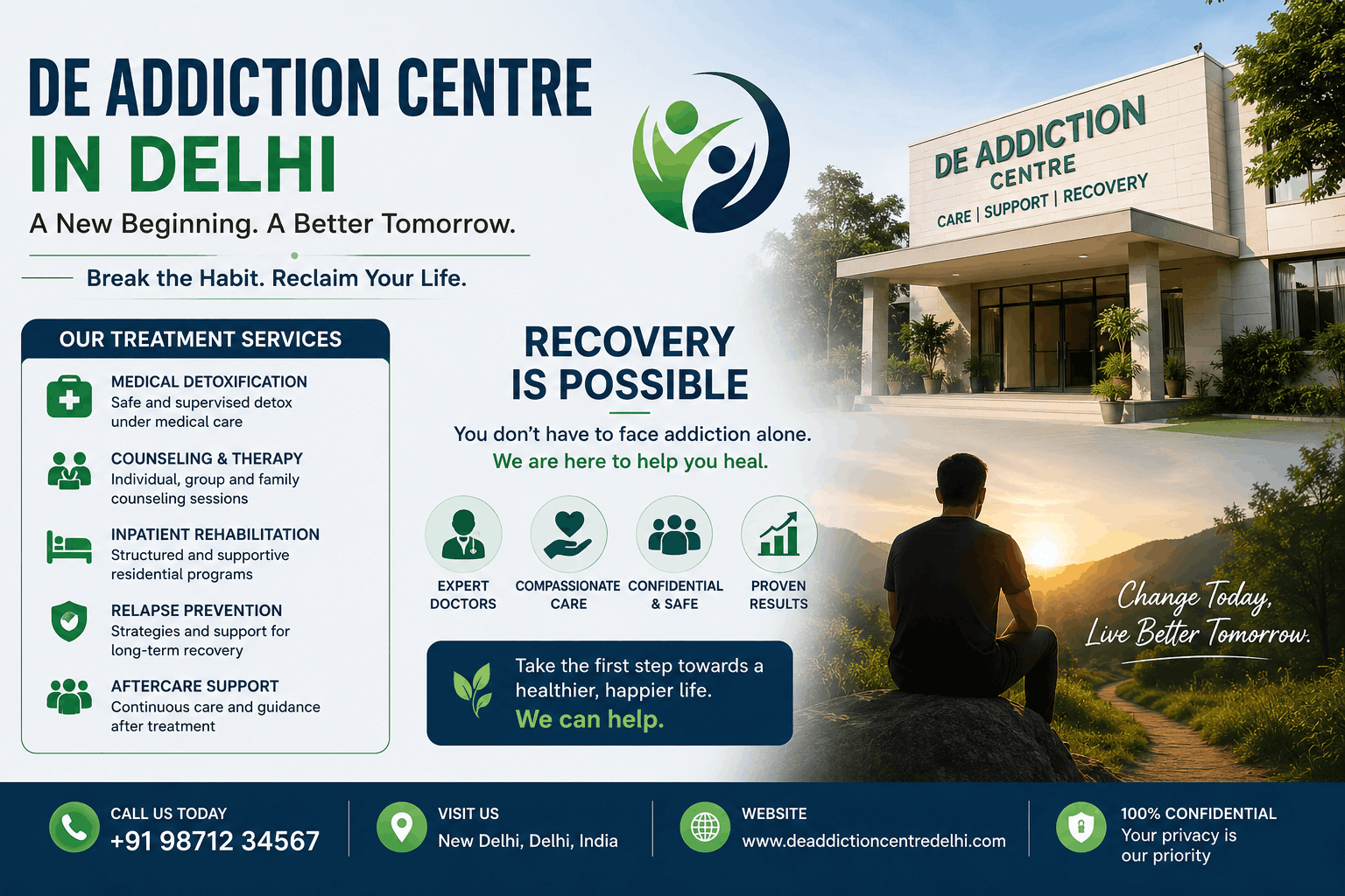 De Addiction Centre in Delhi: A Path Towards Recovery and a Healthier Life