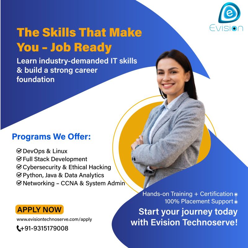 IT Supports Training and Placement Near Me – Evision Technoserve