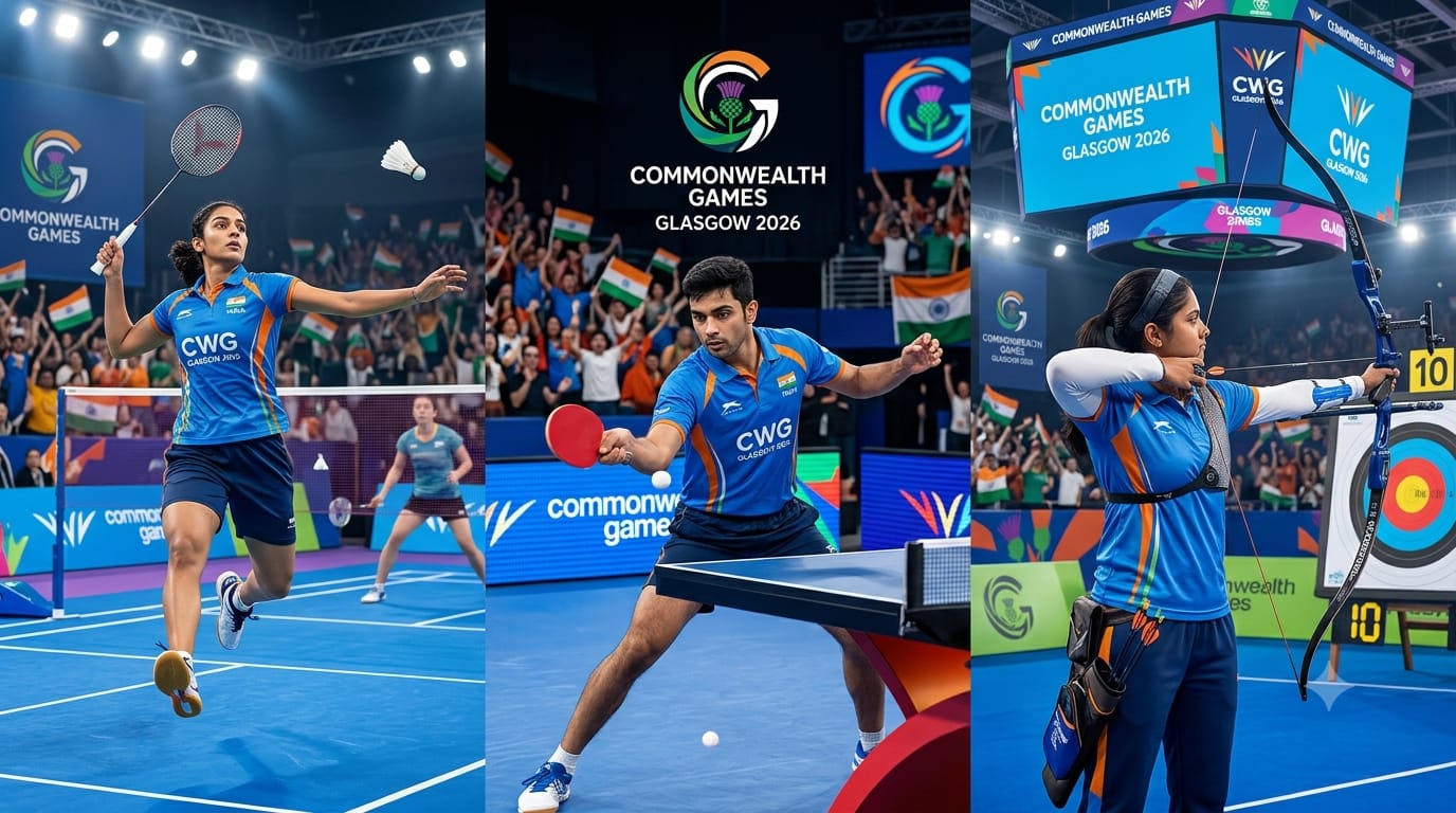 शीर्षक: कॉमनवेल्थ गेम्स २०२६: ग्लासगो ते अहमदाबाद... राष्ट्रकुल स्पर्धेची रंजक कहाणी!
उपशीर्षक: ग्लासगोत पुन्हा झळकला तिरंगा!