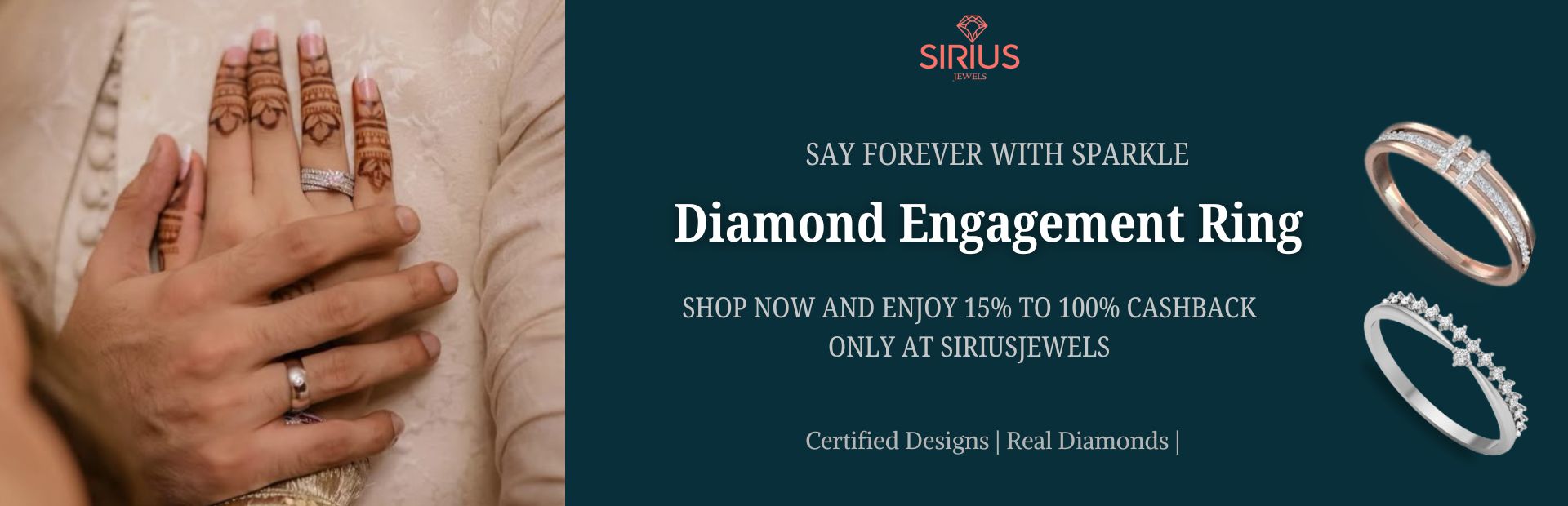 Diamond engagement ring || siriusjewels