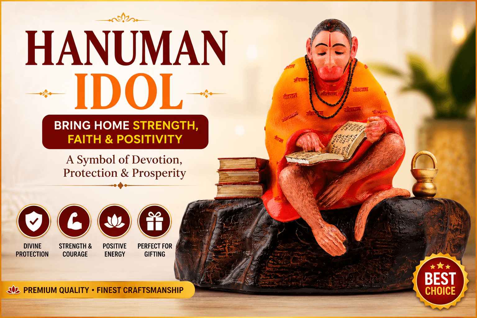 Hanuman Idol: How Does a Hanuman Idol Add Beauty, Meaning, and Timeless Elegance to Your Home?