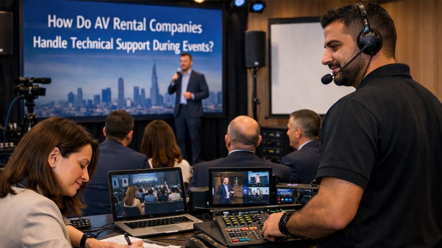 How Do AV Rental Companies Handle Technical Support During Events?