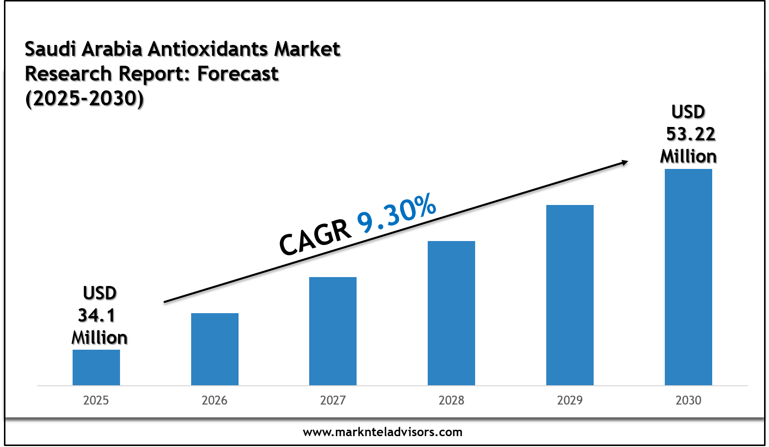 Saudi Arabia Antioxidants Market Forecast 2030: Charts, Data Insights & Analysis