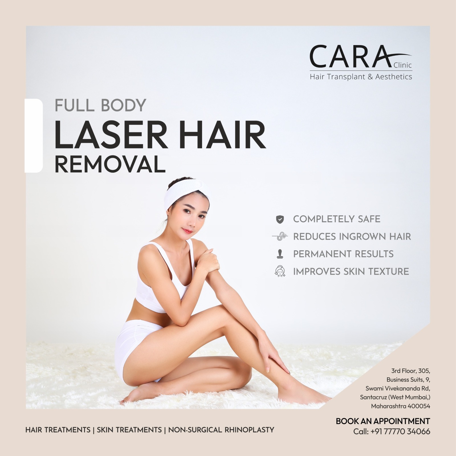 Laser Hair Removal in Mumbai – Smooth Skin Awaits at Cara Clinic