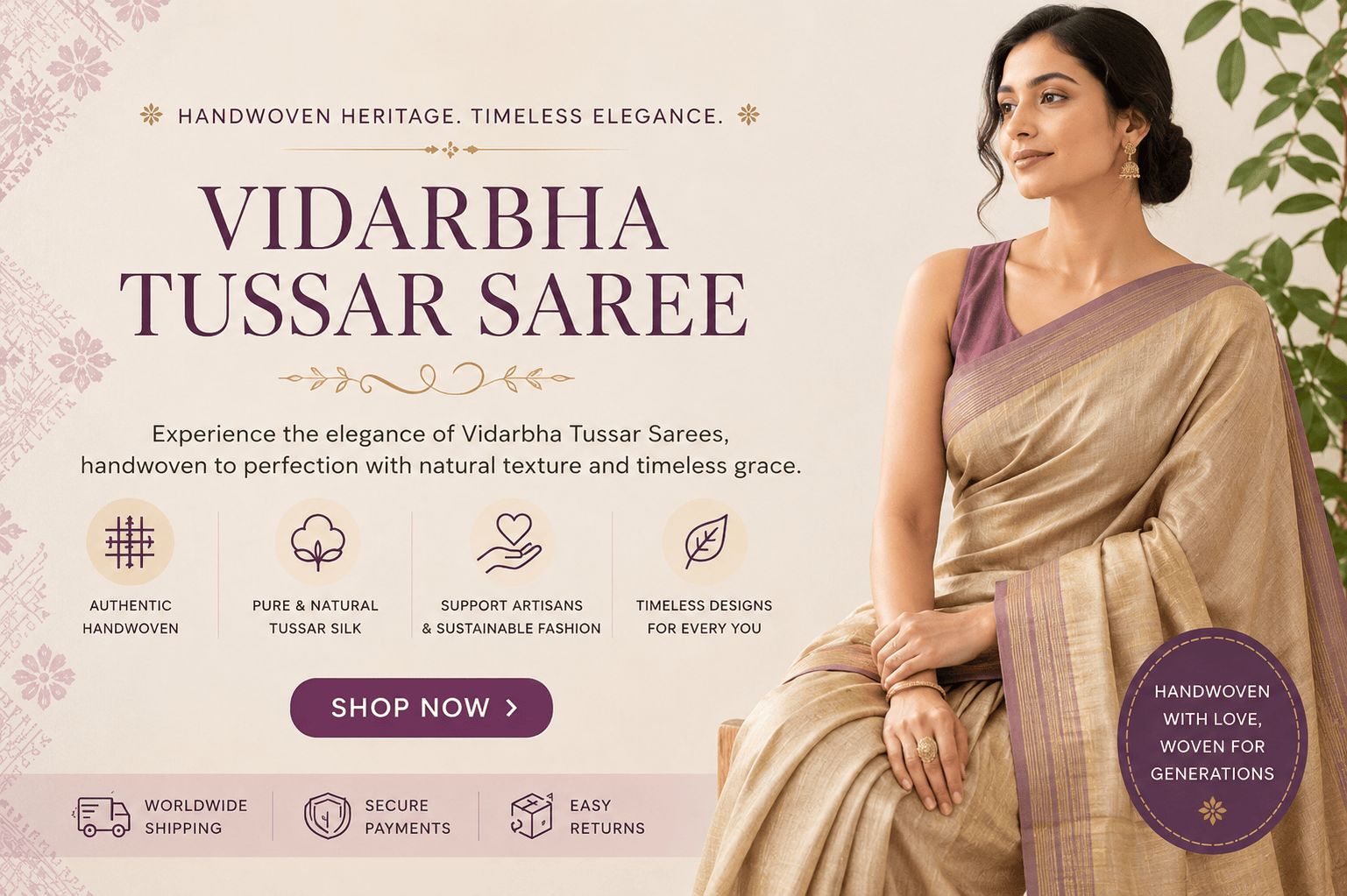 How to Identify an Authentic Vidarbha Saree Before You Buy