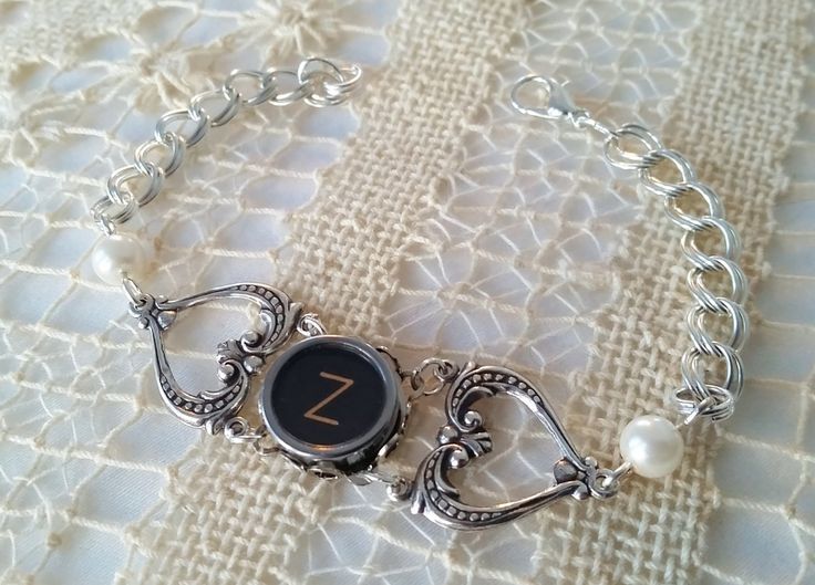 Wear History Stunning Antique Typewriter Key Bracelet