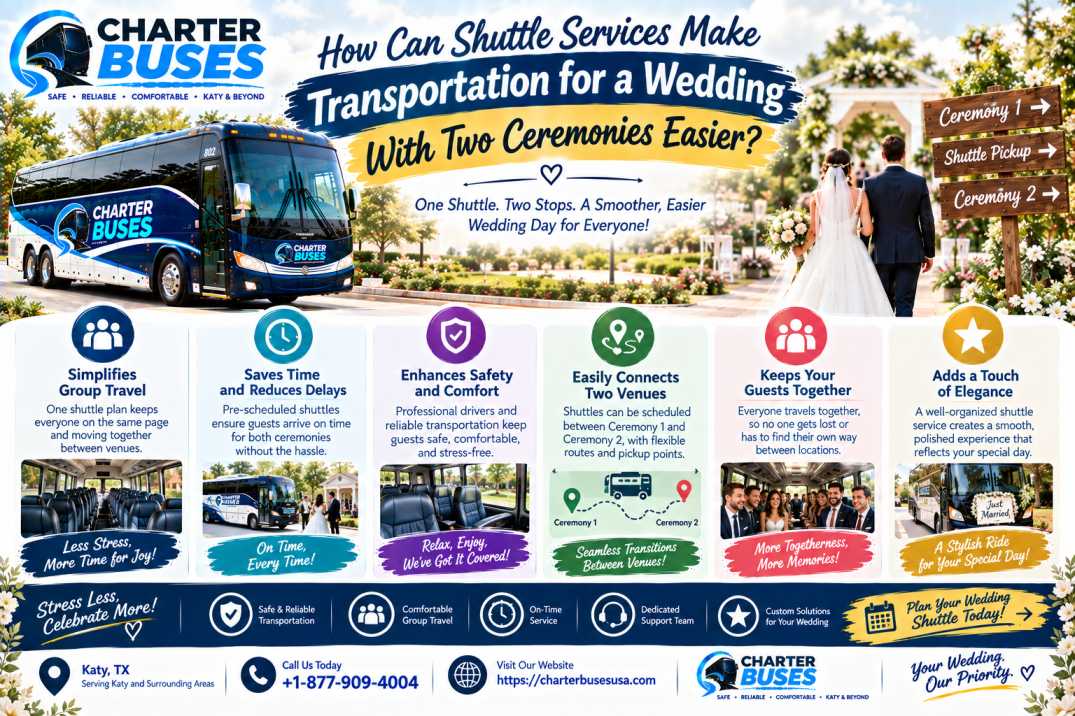 How Can Shuttle Services Make Transportation for a Wedding With Two Ceremonies Easier?