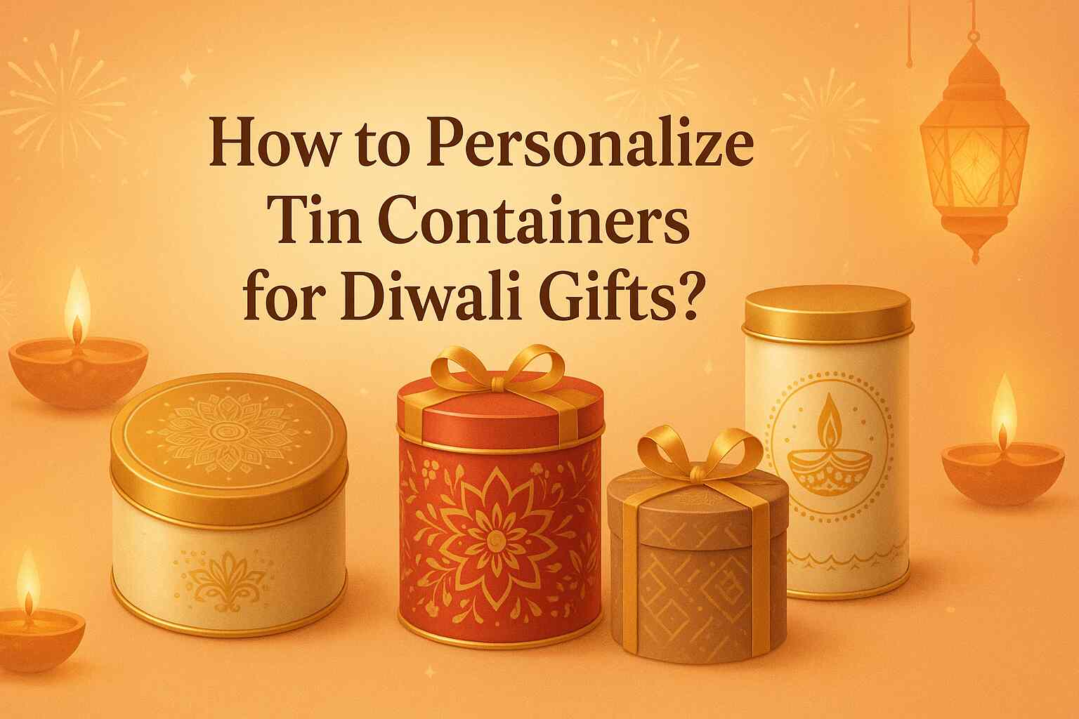 How to Personalize Tin Containers for Diwali Gifts?
