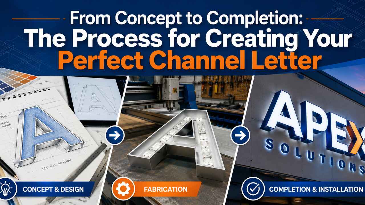 From Concept to Completion: The Process for Creating Your Perfect Channel Letters