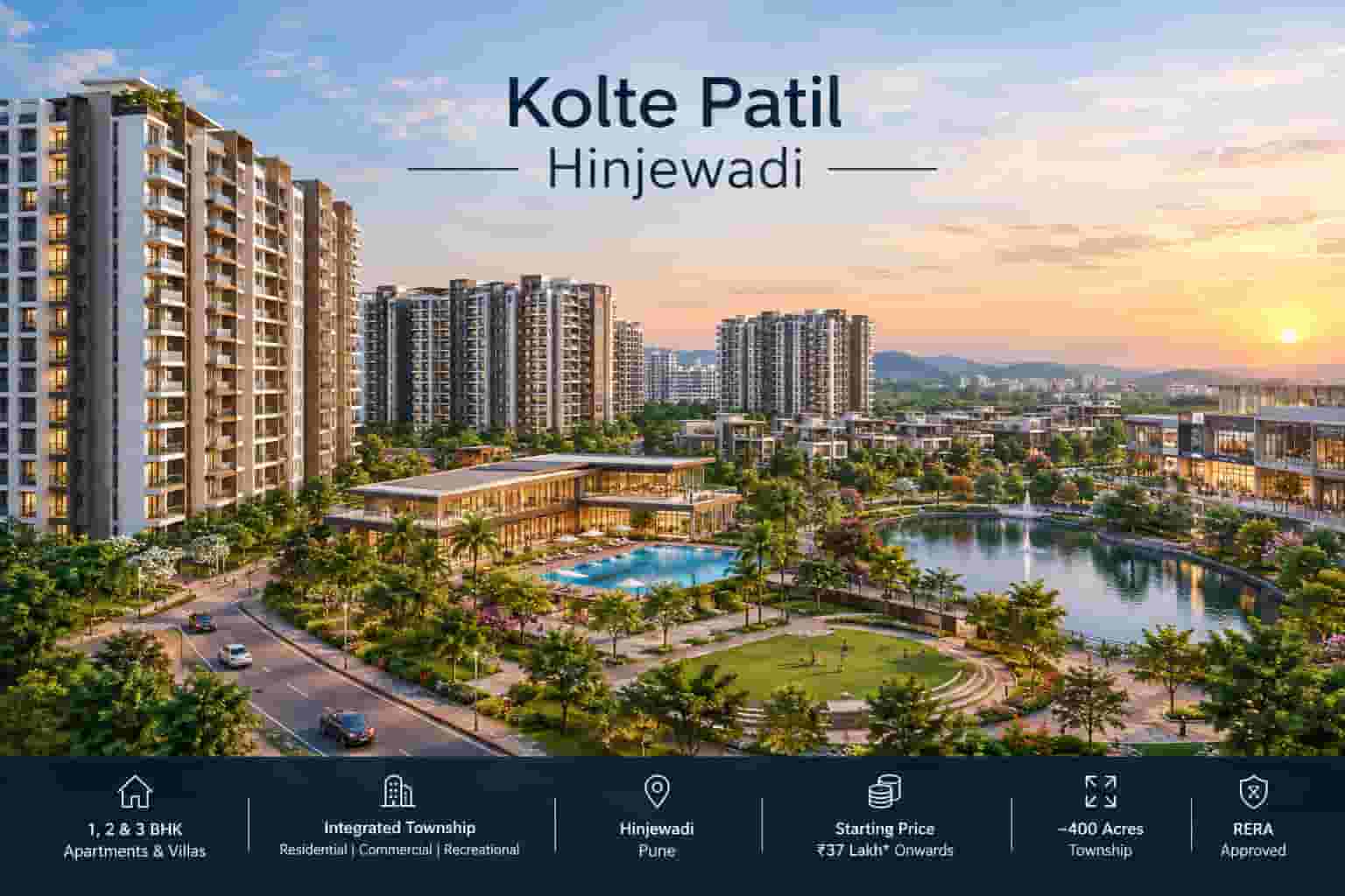 Kolte Patil Hinjewadi Pune New Launches from ₹37 Lakh Onwards