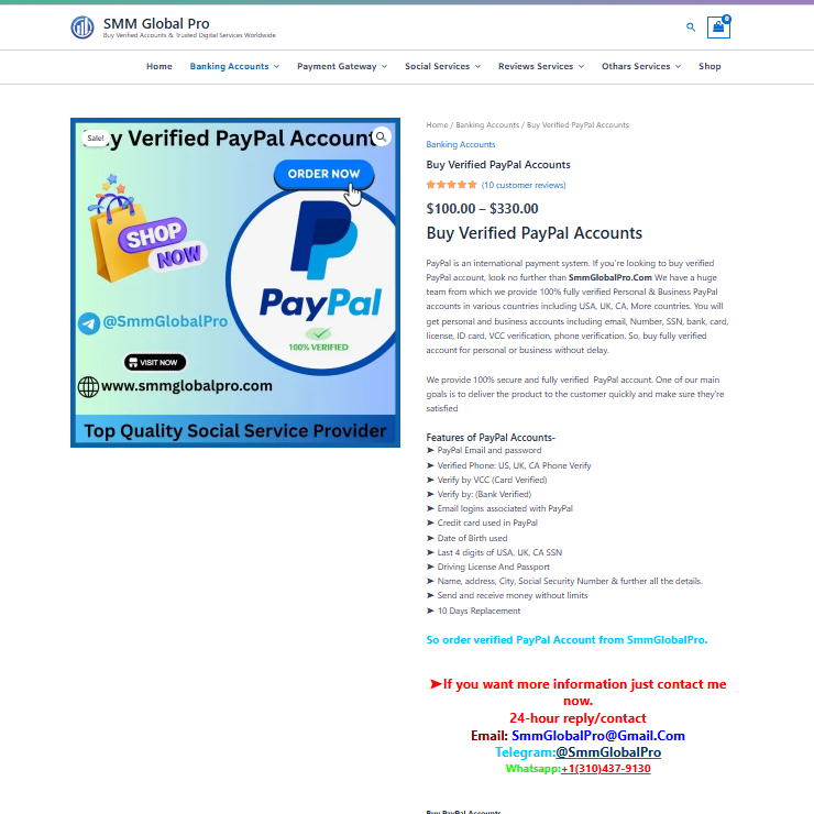 Best Places to Buy Verified Paypal Accounts Online