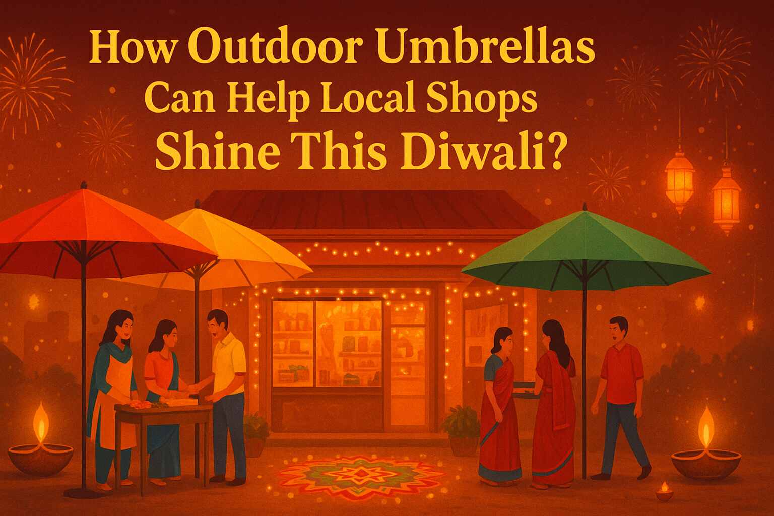 How Outdoor Umbrellas Can Help Local Shops Shine This Diwali?