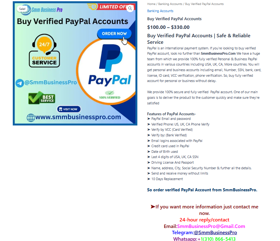 Best Places To Buy Verified PayPal Accounts For Personal