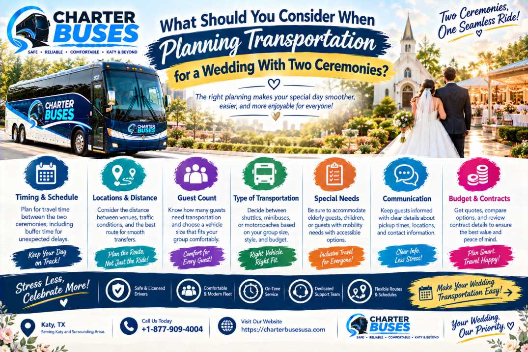 What Should You Consider When Planning Transportation for a Wedding With Two Ceremonies?