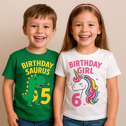 Personalized Birthday Shirts For Kids to Treasure Forever