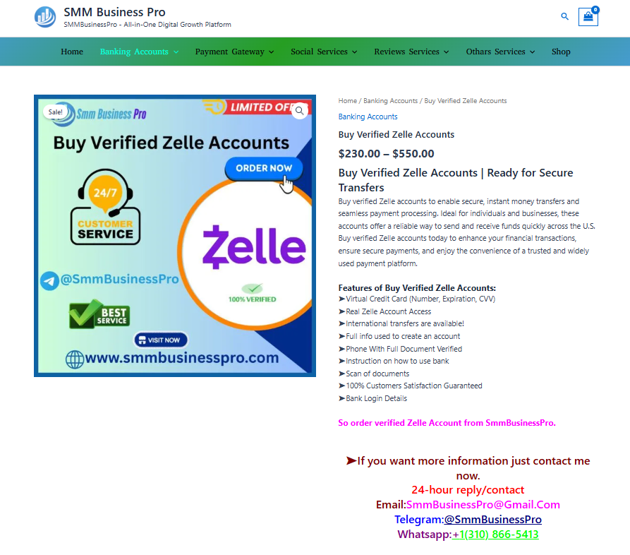 5 Trusted Sites to Buy Verified Zelle Accounts in the US