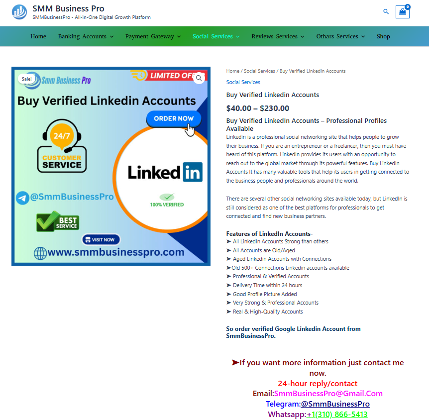 Buy verified LinkedIn accounts without getting banned