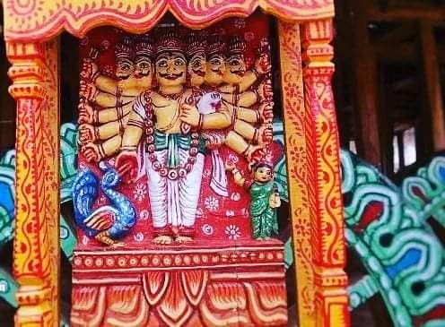 ତାଳଧ୍ଵଜ ରଥରେ ପାର୍ଶ୍ଵଦେବତା କୁମାର ସ୍କନ୍ଦ କାର୍ତ୍ତିକେୟ