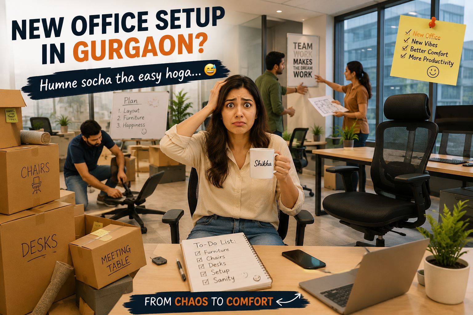 Our New Office Setup in Gurgaon Was a Complete Mess… Until We Found the Right Furniture