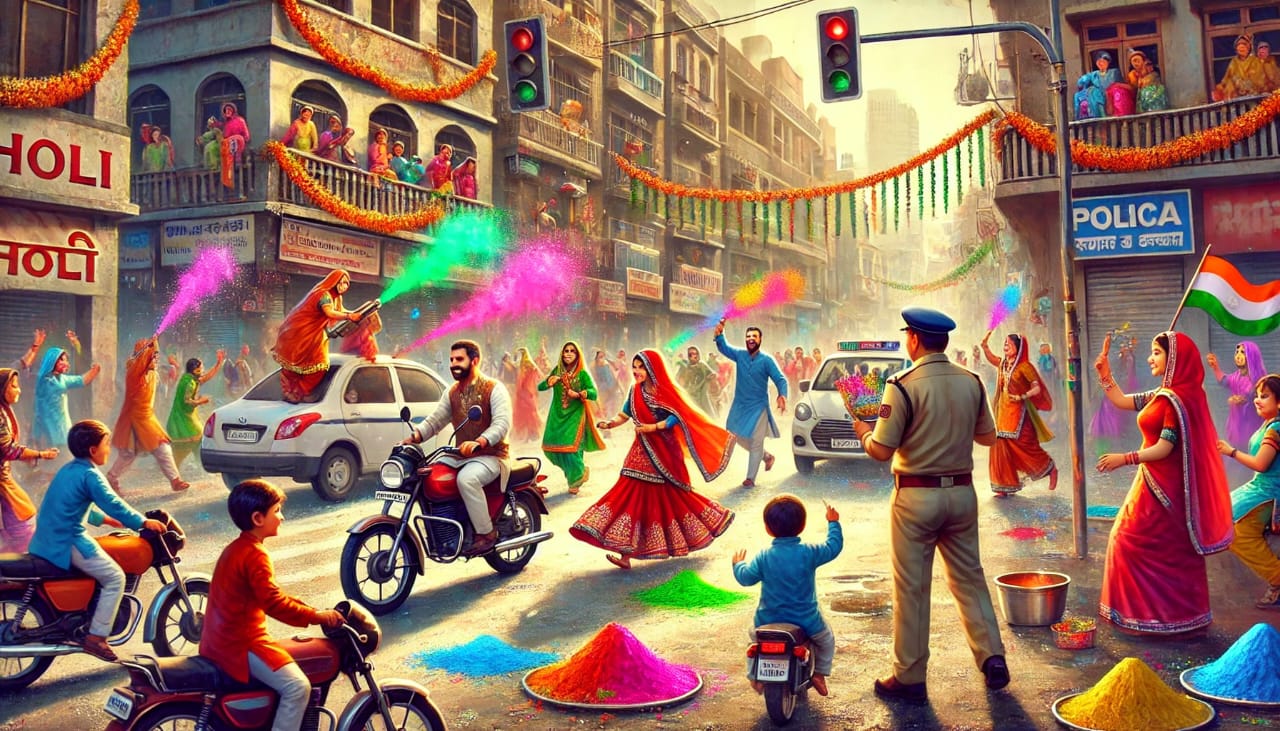 ରାସ୍ତା ଉପରେ ସତର୍କତା – ଆମର ହୋଲି ପର୍ବ