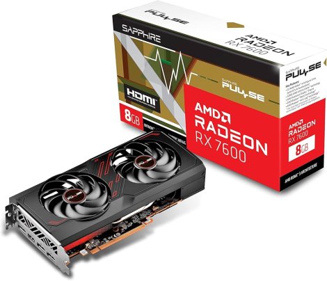 11324-01-20G Sapphire AMD Radeon RX 7600 8GB Gaming Graphics Card