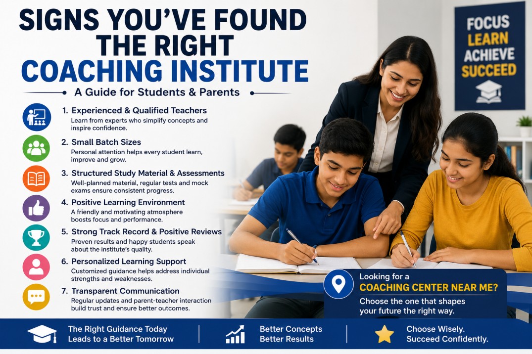Signs You've Found the Right Coaching Institute: A Complete Guide for Students and Parents
