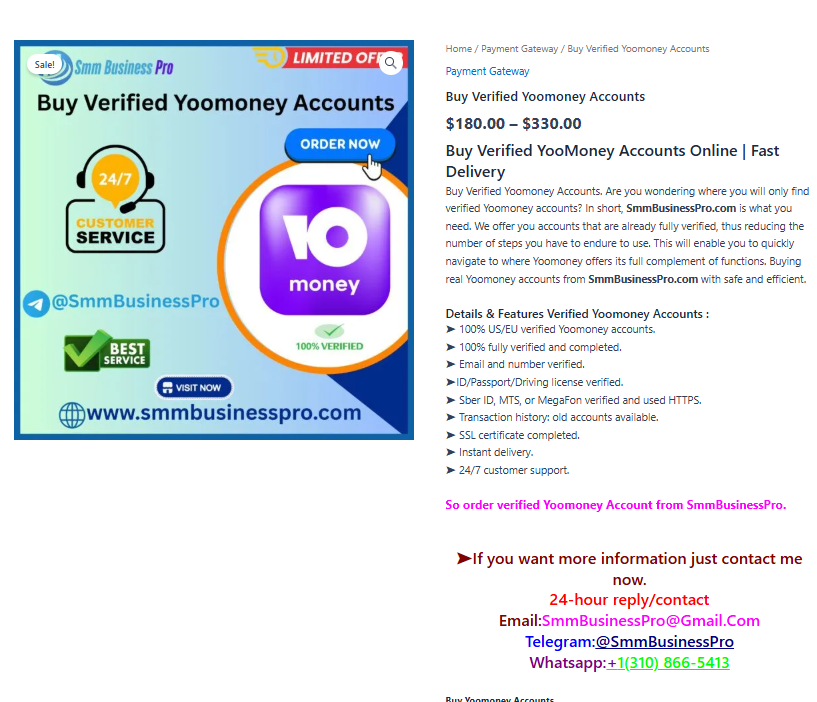 Buy Verified Yoomoney Accounts | Quick, Safe & Ready to Use