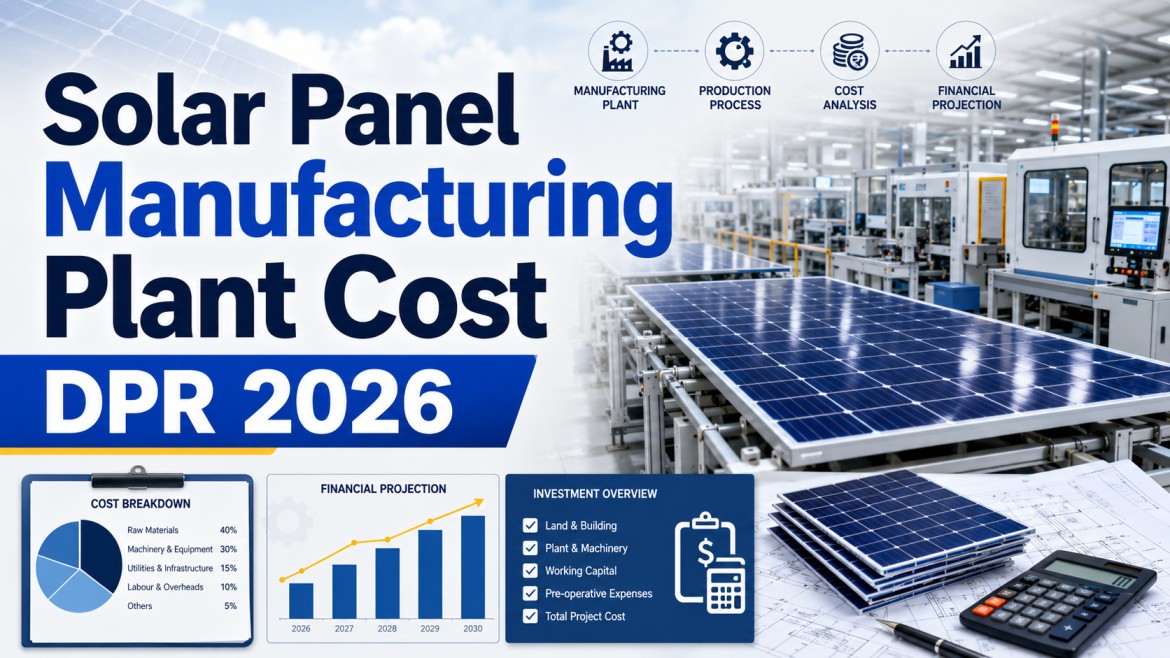 Solar Panel Manufacturing Plant Project Finance Report 2026: Break-Even Analysis