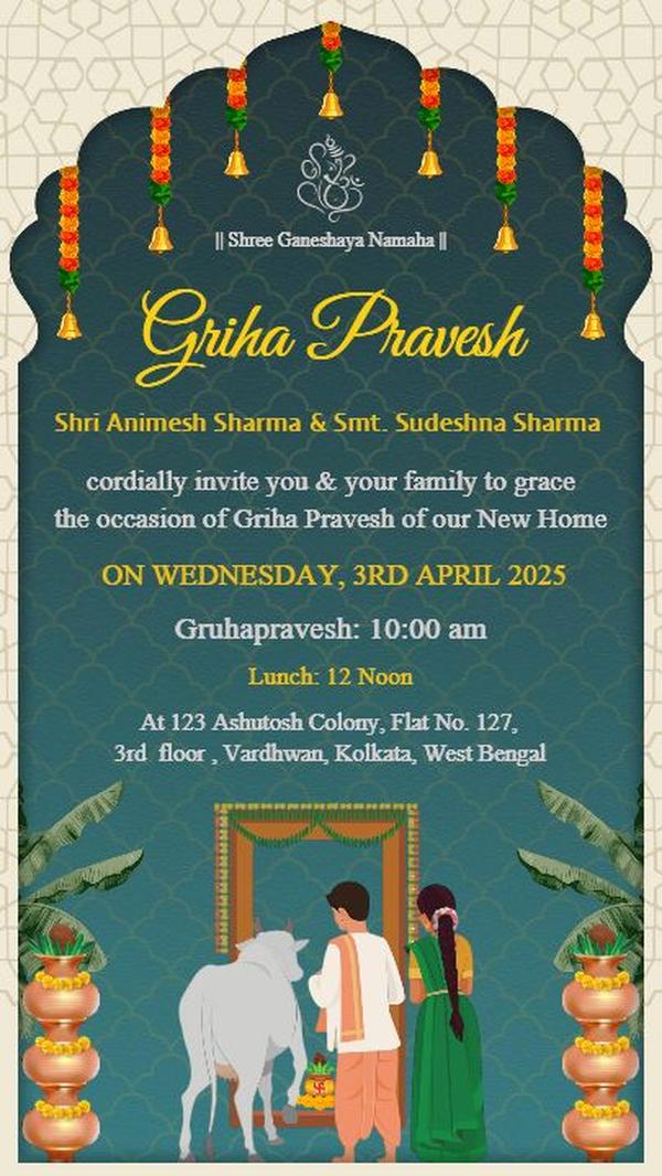 Meaningful Ways to Create a Griha Pravesh Invitation That Reflects Your Tradition