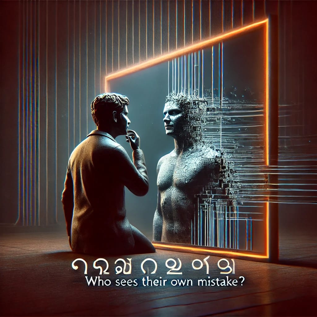 ନିଜ ଭୁଲ ଦେଖୁଛି କିଏ