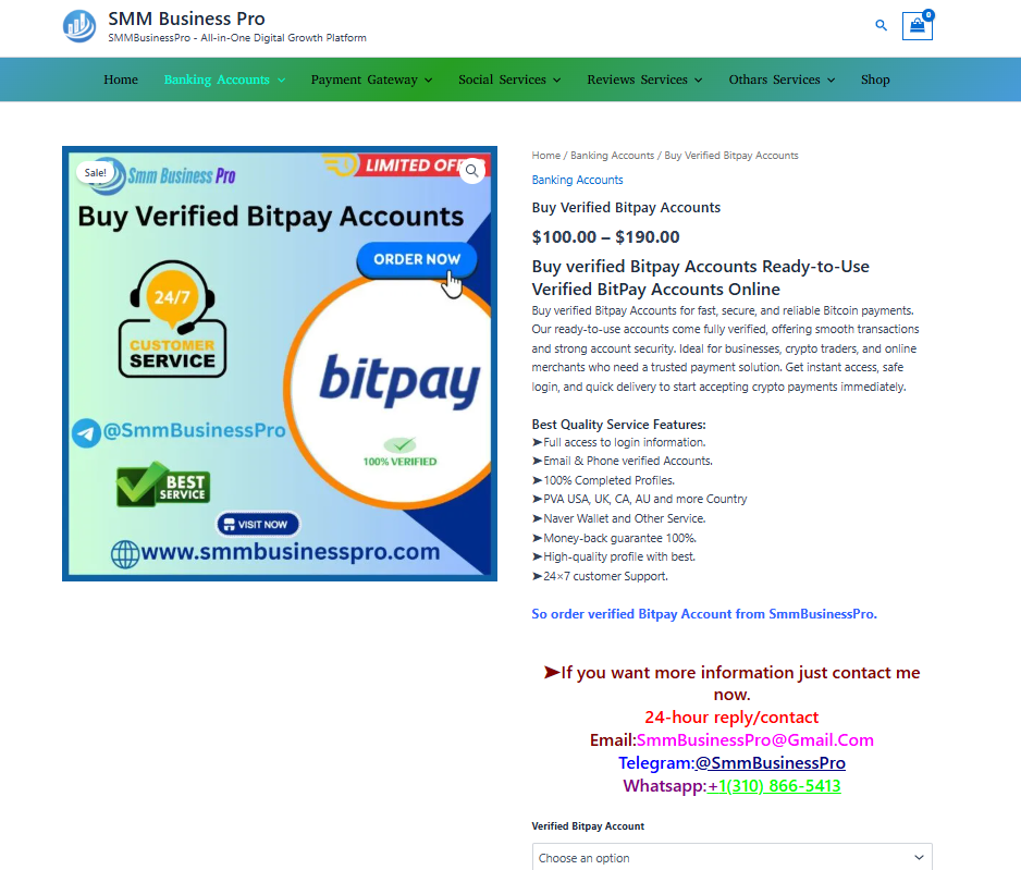 Trusted Premium Platforms to Buy Verified Bitpay Accounts ...