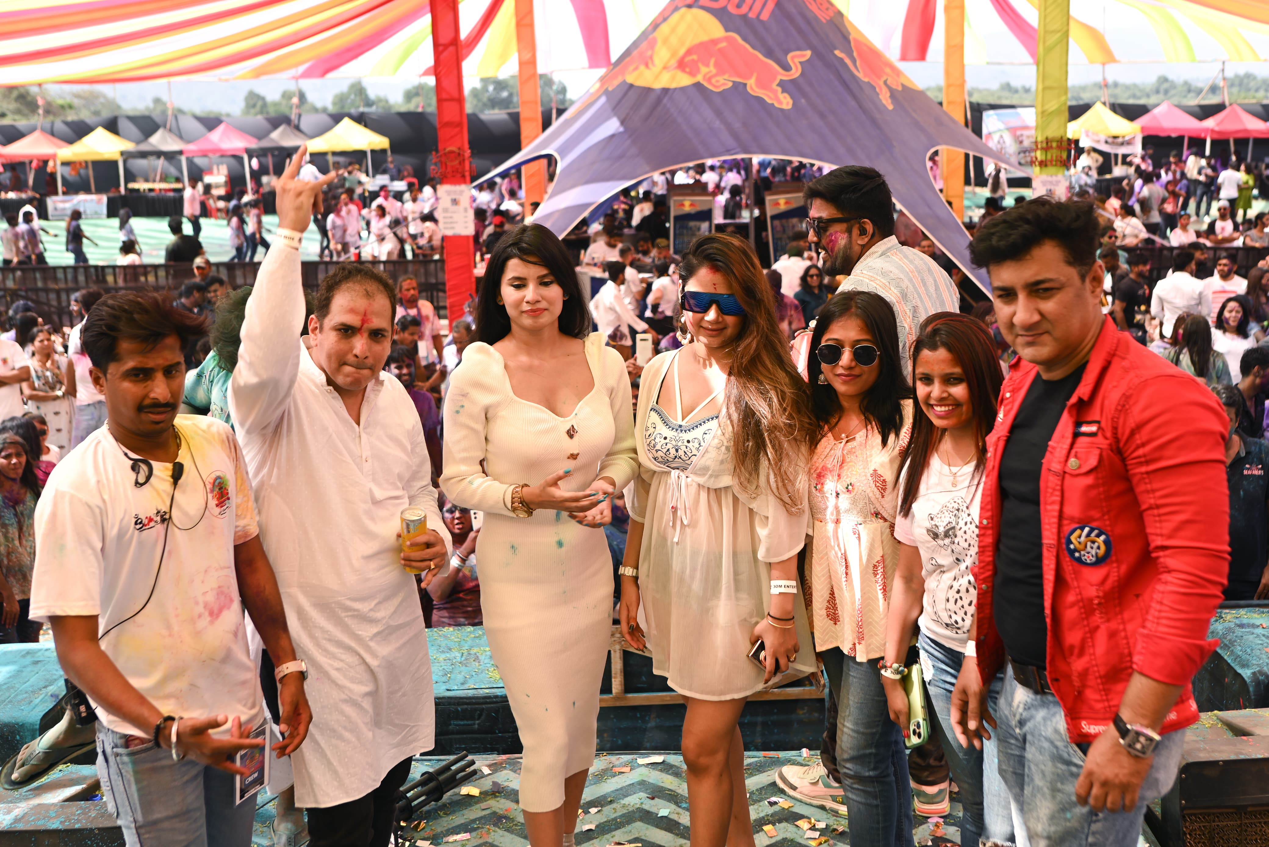 "Houseful Holi Bash: Rainbow Haze 3.0 Soars to Grand Success with Acclaimed DJs, Actress Harneet Kour and Prominent Influencers"
