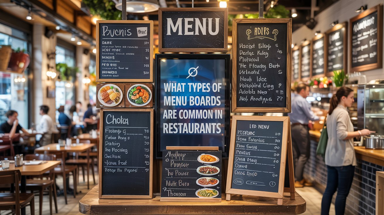 What Types of Menu Boards Are Common in Restaurants
