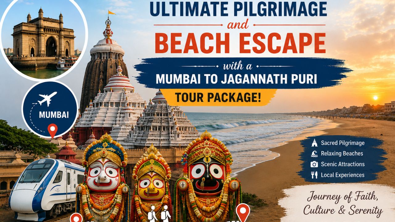 Experience the Ultimate Pilgrimage and Beach Escape with a Mumbai to Jagannath Puri Tour Package!