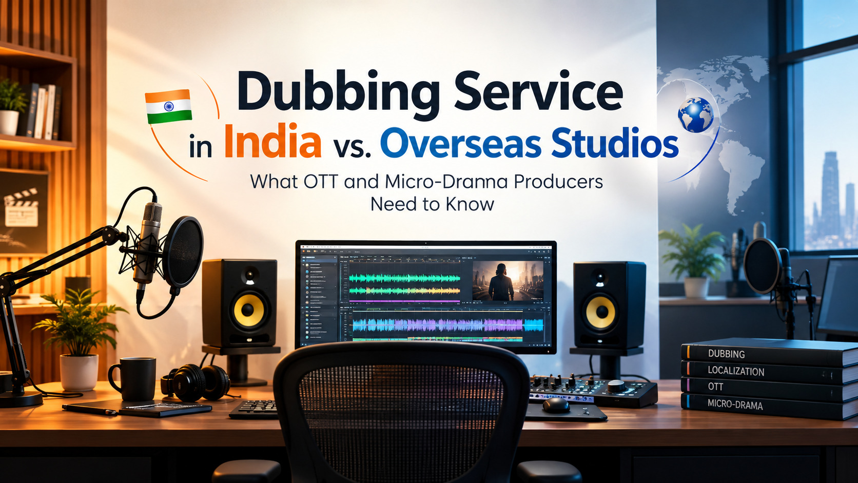 Dubbing Service in India vs. Overseas Studios: What OTT and Micro-Drama Producers Need to Know
